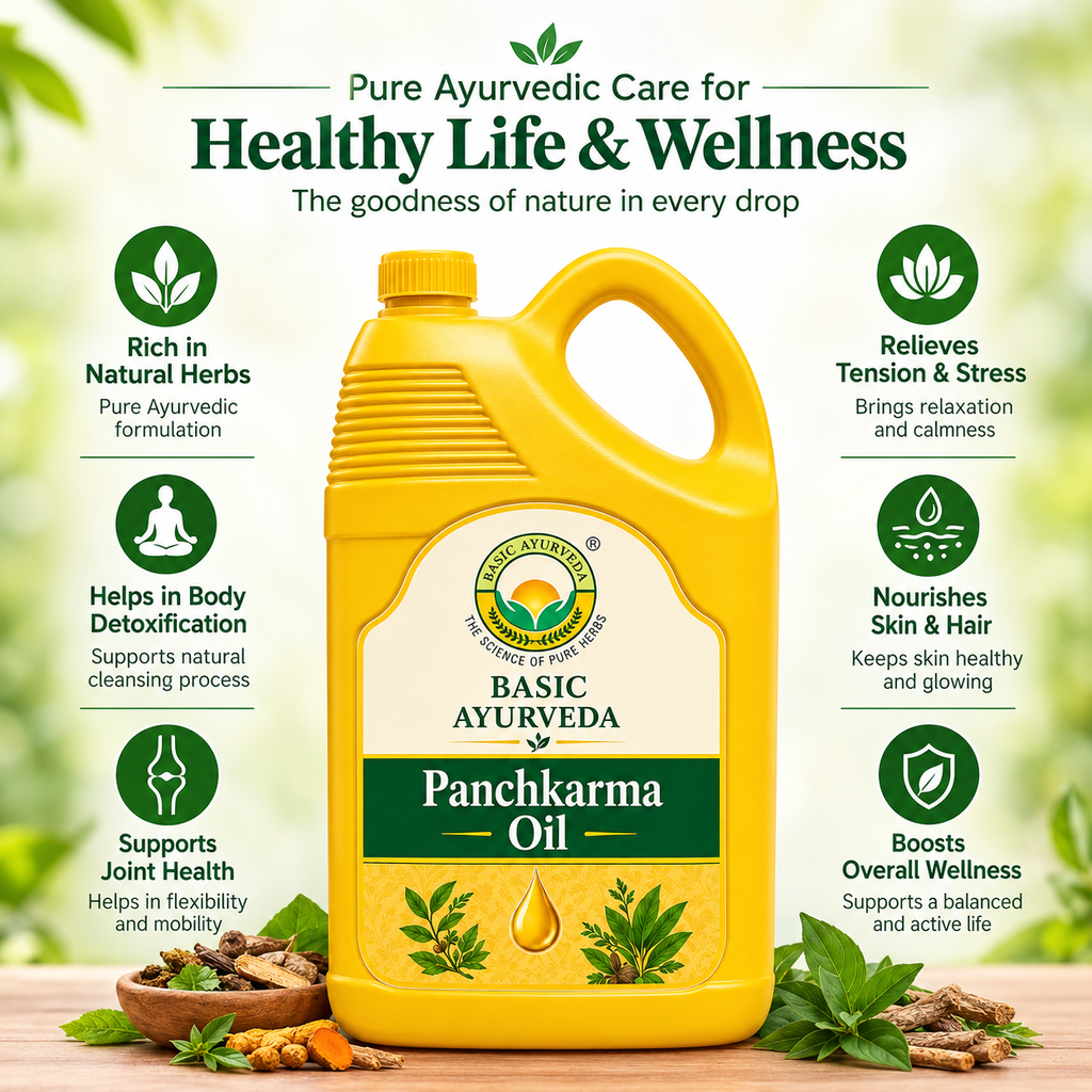 Basic Ayurveda Brahmi Hair Oil for Hair Growth & Scalp Nourishment | Enriched with Brahmi Herbal Extract | Helps Strengthen Hair Roots, Reduce Hair Fall & Promote Healthy Looking Hair | Suitable for All Hair Types