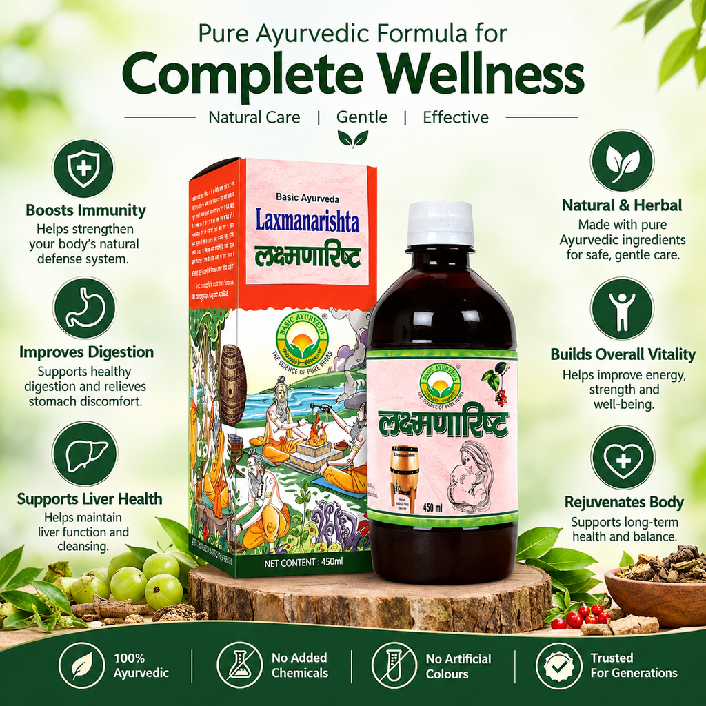 Basic Ayurveda Laxmanarishta 450Ml