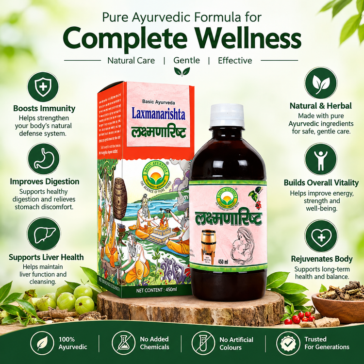 Basic Ayurveda Laxmanarishta 450Ml