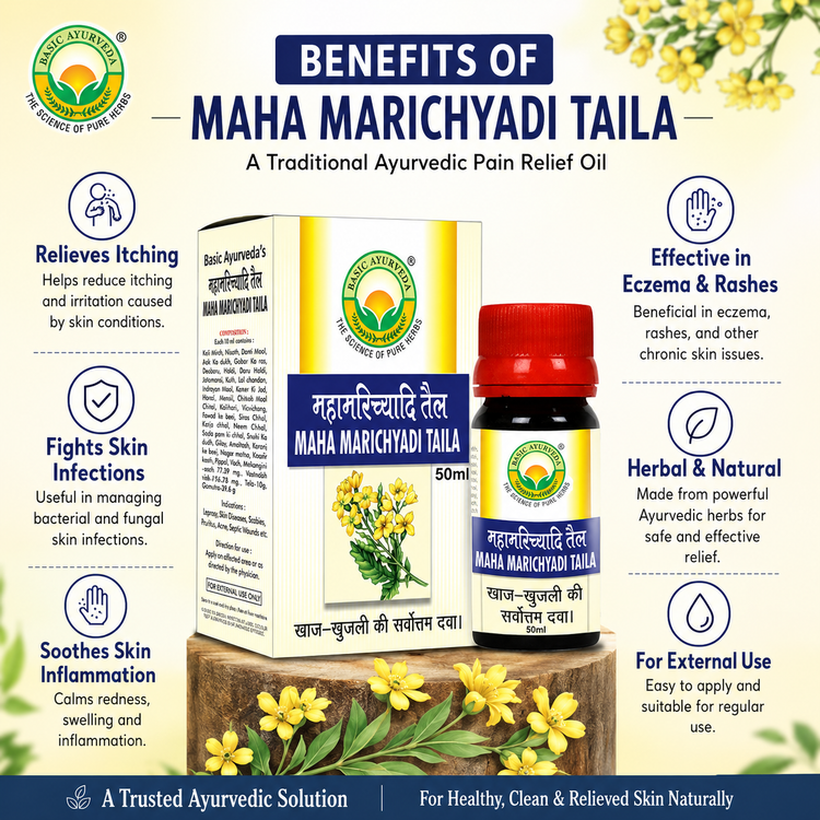 Basic Ayurveda Maha Marichyadi Taila 50Ml