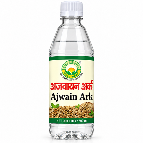 Basic Ayurveda Ajwain Ark 500ml | Pure Ajwain Water | Traditional Herbal Digestive Support | Natural Carom Seed Ark for Daily Wellness |