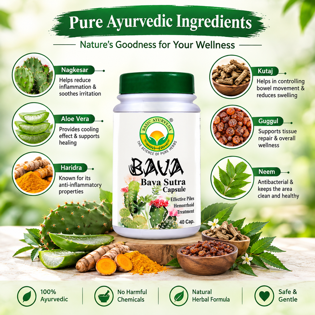 Basic Ayurveda Bava Sutra 40 Capsule