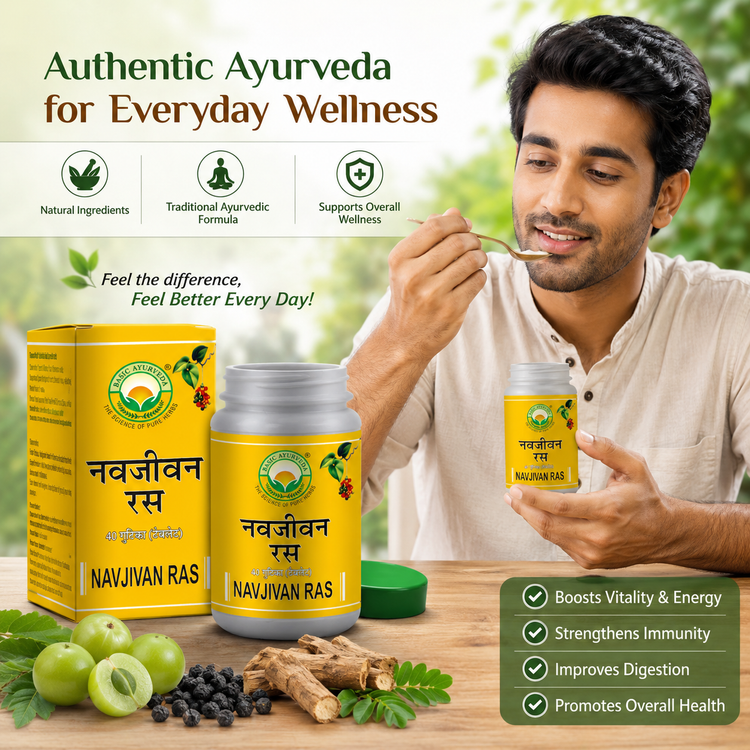 Basic Ayurveda Nav Jivan Ras 40 Tablet