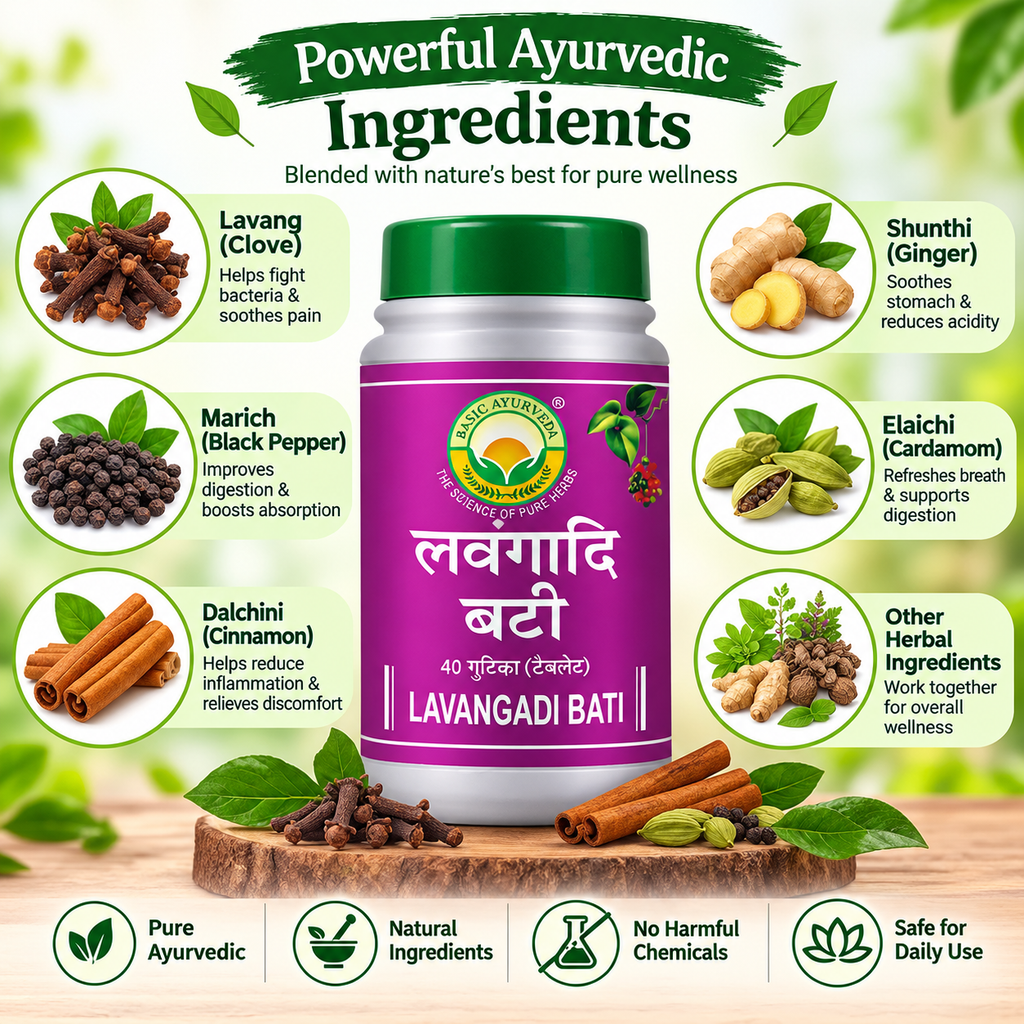 Basic Ayurveda Lavangadi Bati 40 Tablet