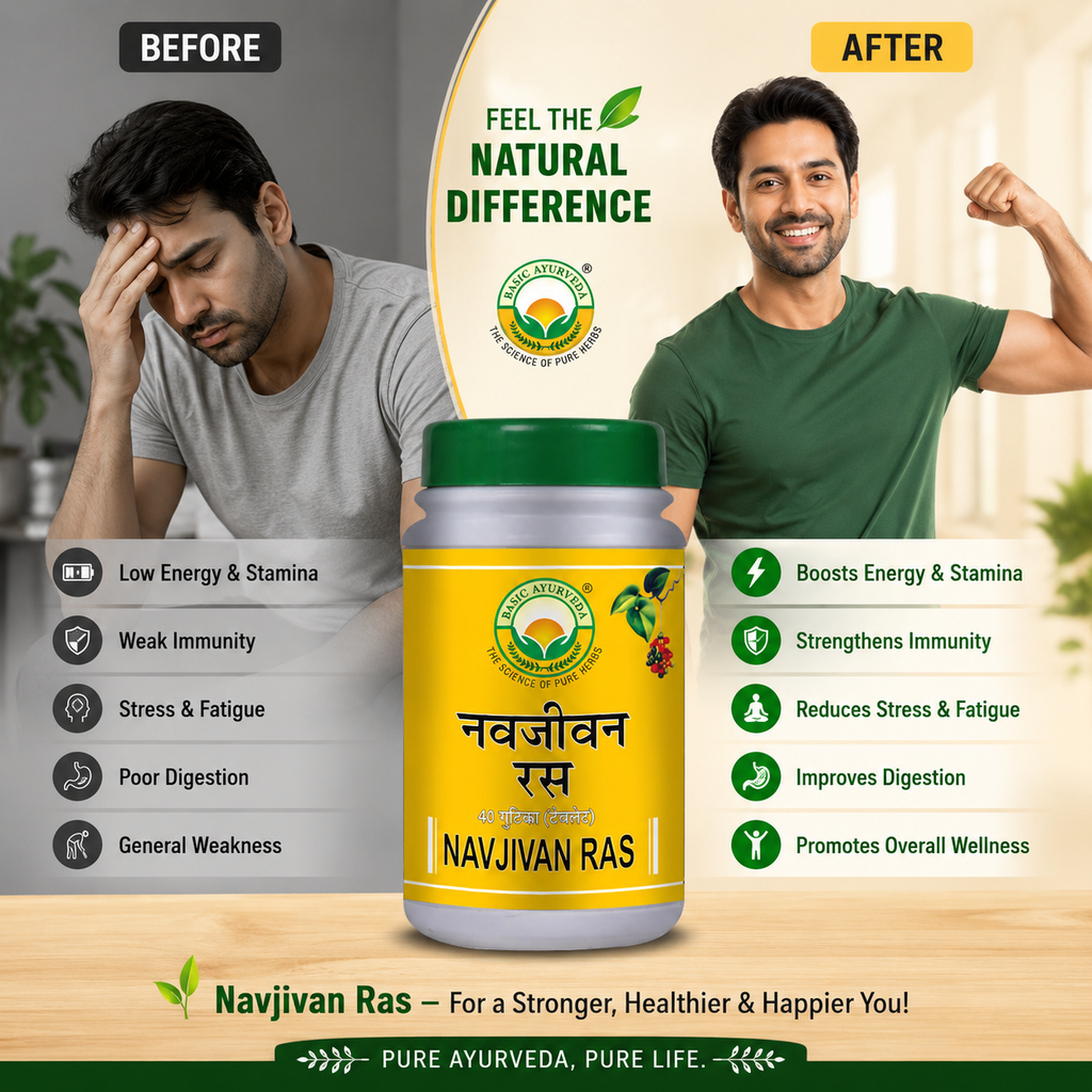 Basic Ayurveda Nav Jivan Ras 40 Tablet