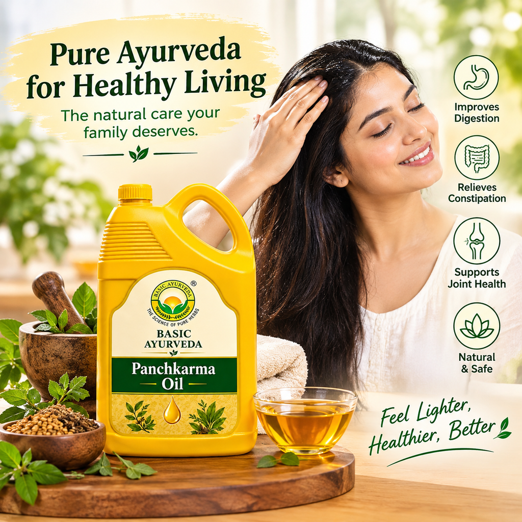 Basic Ayurveda Dashmool Taila (Dasamula Taila) Ayurvedic Herbal Massage Oil for External Use, Traditional Ayurvedic Oil with Dashmool Herbal Blend, Used in Body Massage for Daily Wellness, Relaxation and General Body Comfort