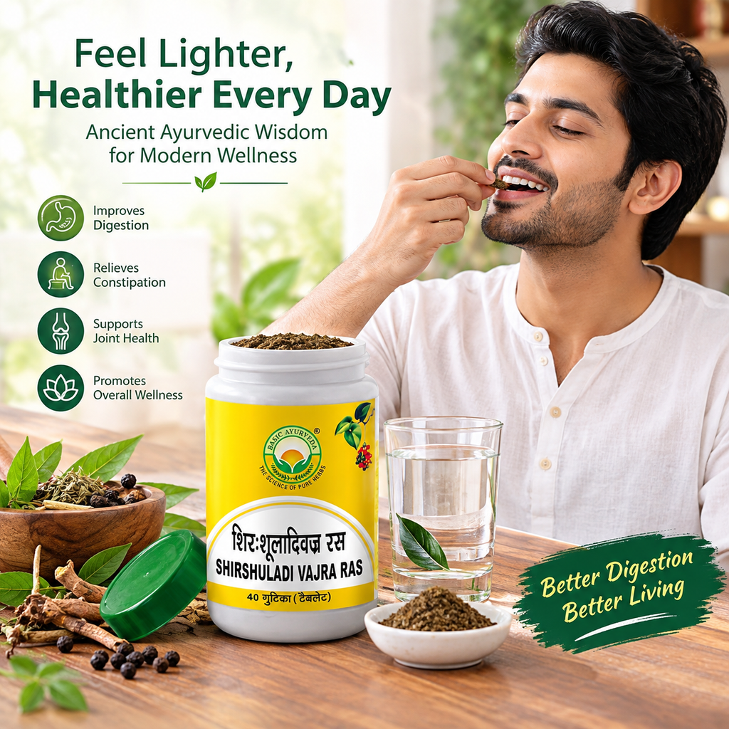 Basic Ayurveda Shirshuladivajra Ras 40 Tablet