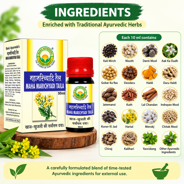 Basic Ayurveda Maha Marichyadi Taila 50Ml