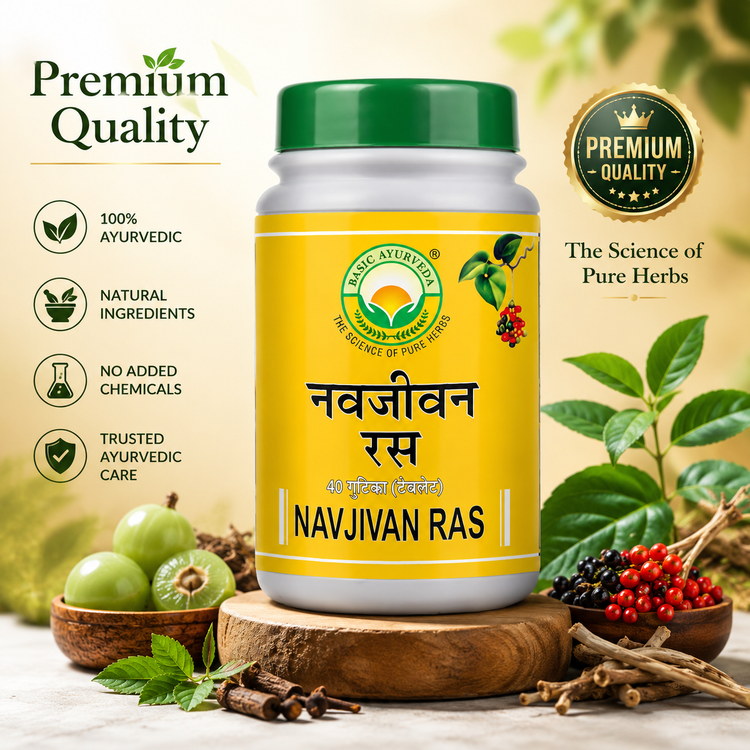 Basic Ayurveda Nav Jivan Ras 40 Tablet