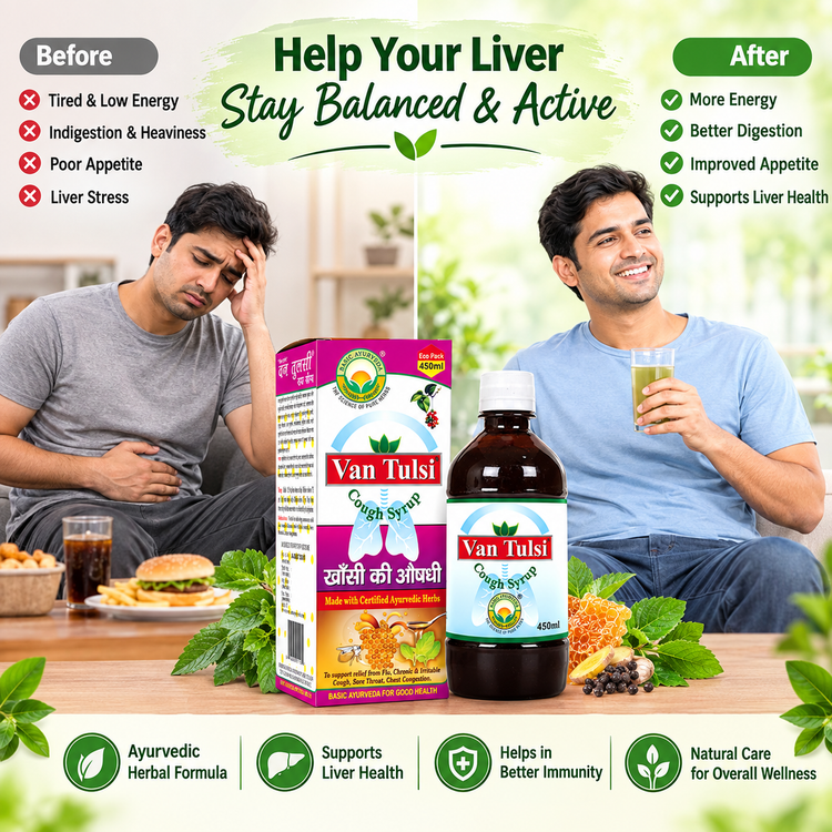 Basic Ayurveda Van Tulsi Cough Syrup