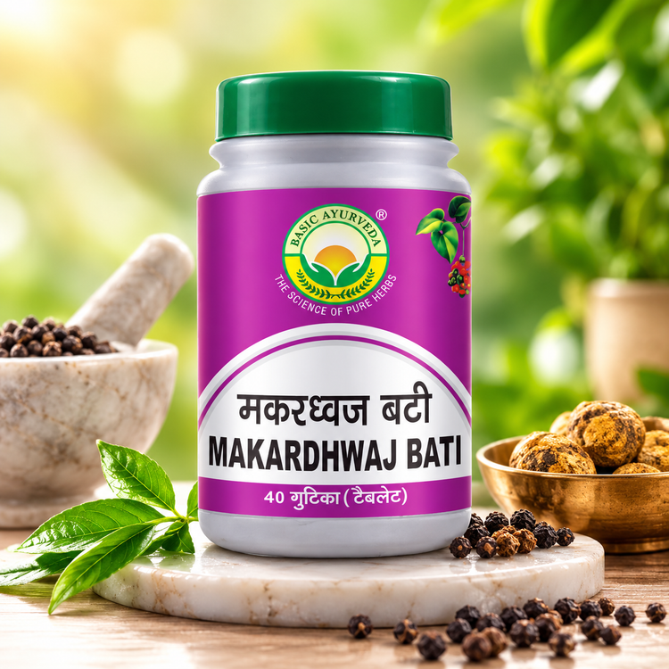 Basic Ayurveda Makardhwaj Bati 40 Tablet