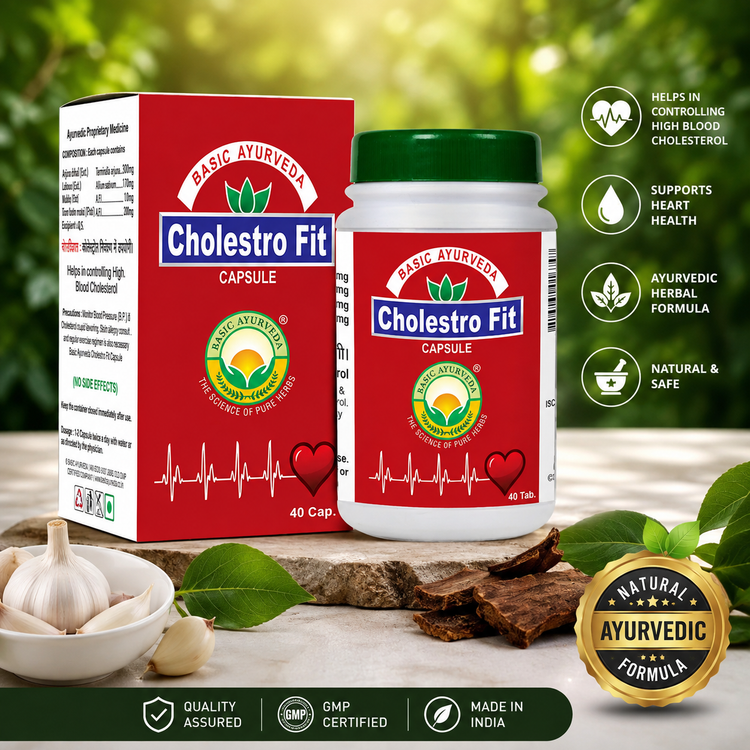 Basic Ayurveda Cholestro Fit 40 Capsule
