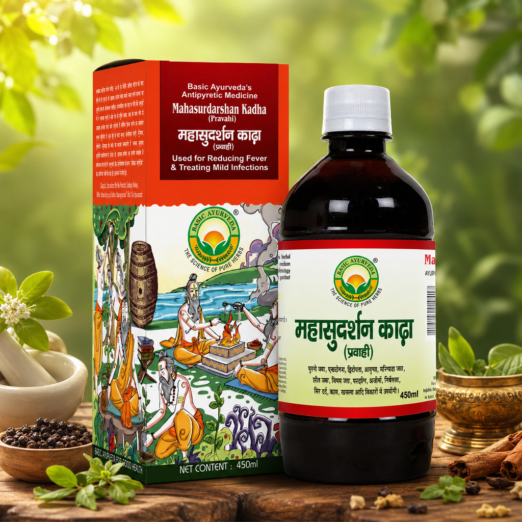 Basic Ayurveda Maha Sudarshan Kadha 450Ml