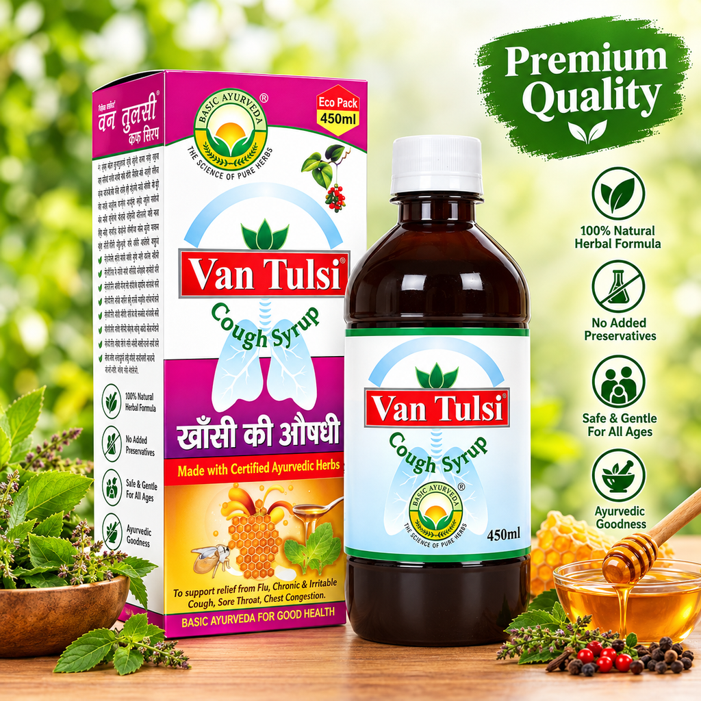 Basic Ayurveda Van Tulsi Cough Syrup