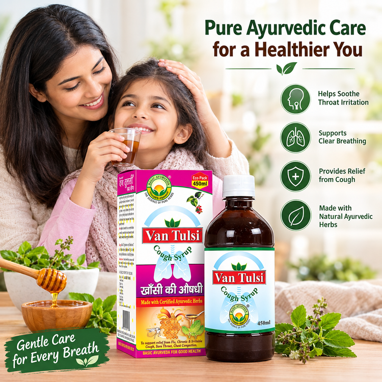 Basic Ayurveda Van Tulsi Cough Syrup