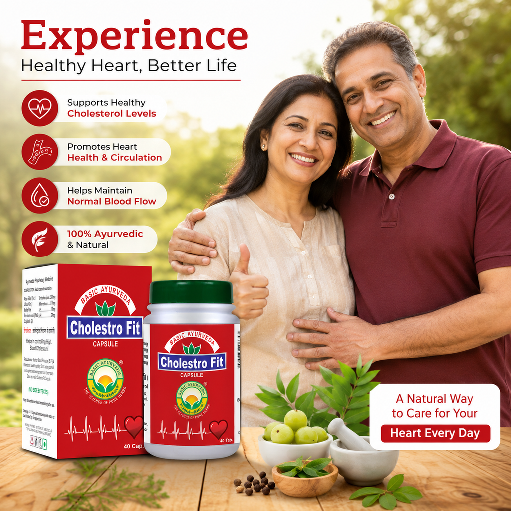 Basic Ayurveda Cholestro Fit 40 Capsule