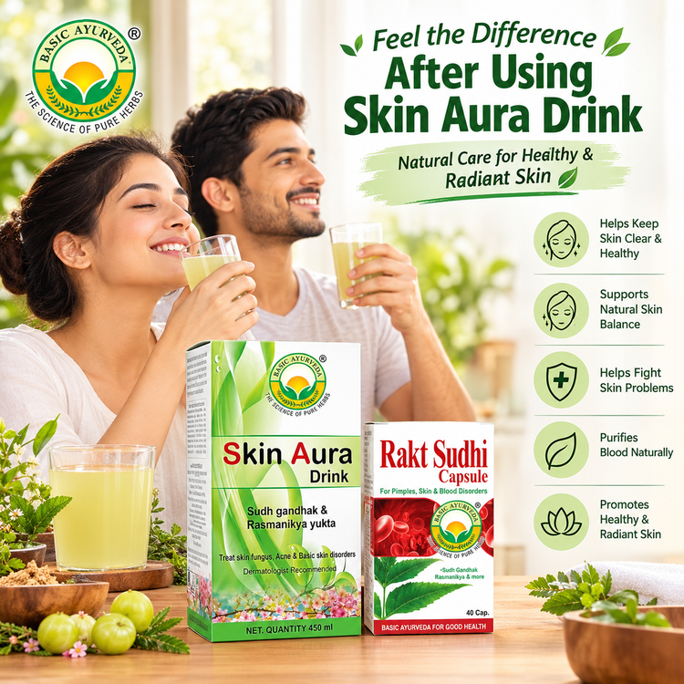 Basic Ayurveda Skin Aura Drink Sudh Gandhak & Rasmanikya Yukta