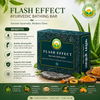 Basic Ayurveda Flash Effect Herbal Bathing Bar Soap 75 gm | Ayurvedic Gel-Based Body Cleanser | Refreshing Herbal Skin Care Soap for Daily Use
