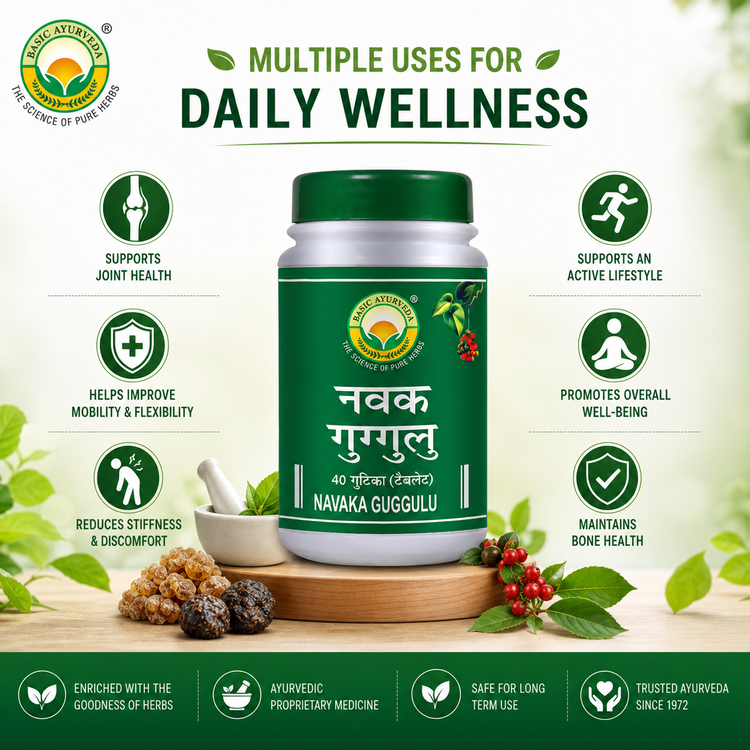Basic Ayurveda Navaka Guggulu 40 Tablet