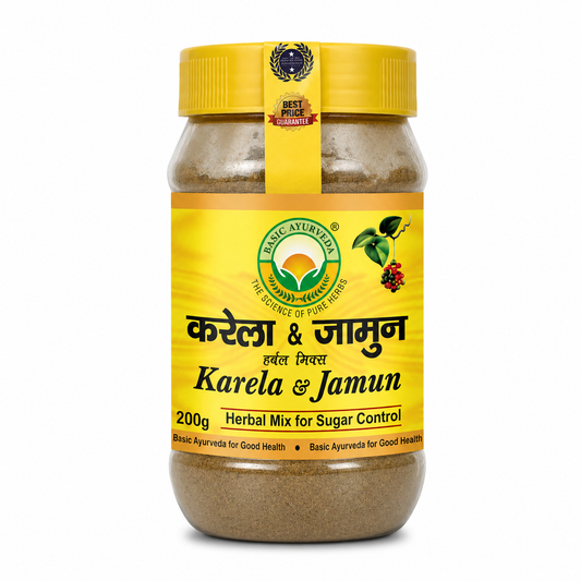 Basic Ayurveda Karela & Jamun Mix For Sugar Control Powder 200 Gram