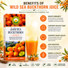 Basic Ayurveda Wild Sea Buckthorn Juice 200 ml - Herbal Berry Juice for Men & Women, Rich in Vitamin C, E, Omega 3 6 7 9, Natural Antioxidants | Supports Immunity, Skin Health & Daily Wellness