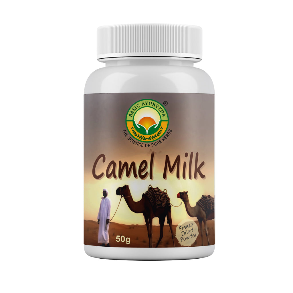 Basic Ayurveda Camel Milk Powder | 100% Pure And Natural | (Freeze Dried, Gluten Free, No Additives, No Preservatives) | Ethically Sourced Fresh Grounded Everyday Milk Powder