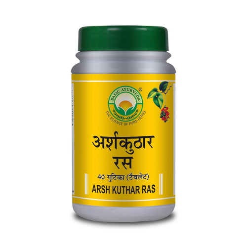 Basic Ayurveda Arsh Kuthar Ras 40 Tablet