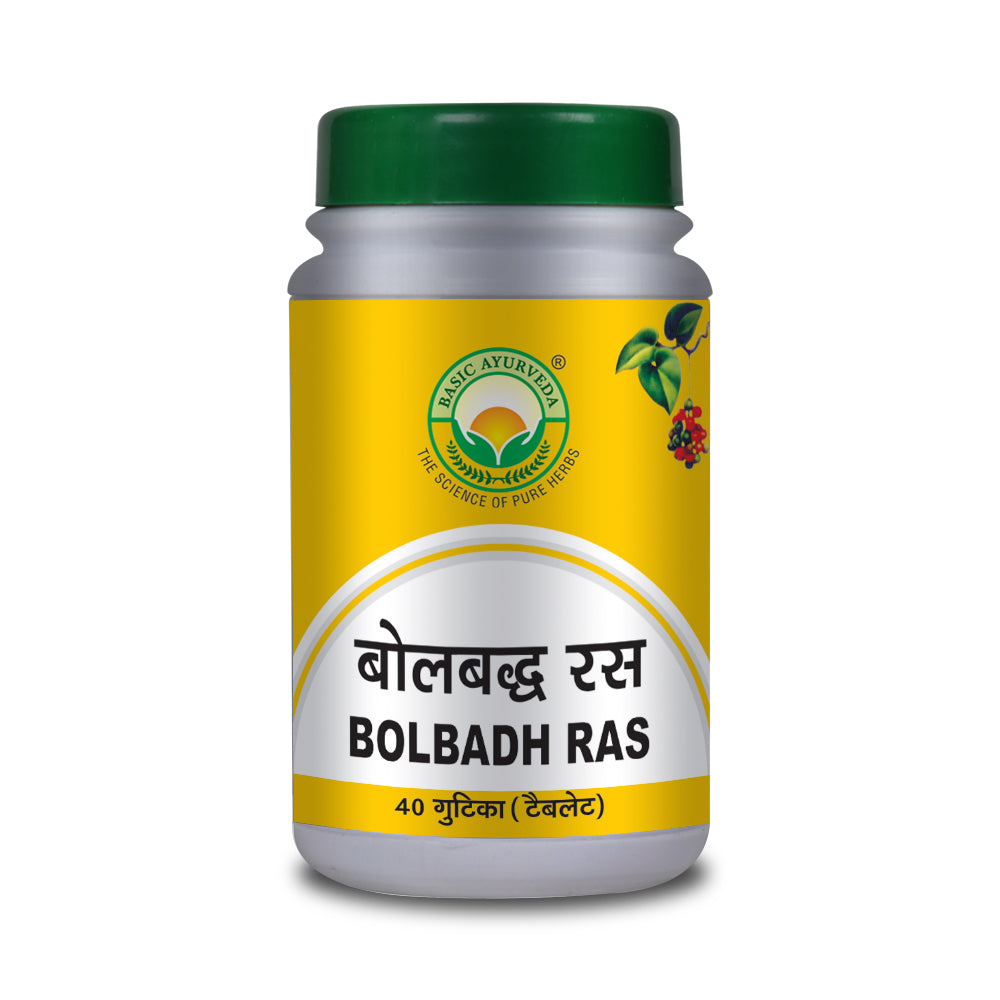 Basic Ayurveda Bol Badh Ras 40 Tablet