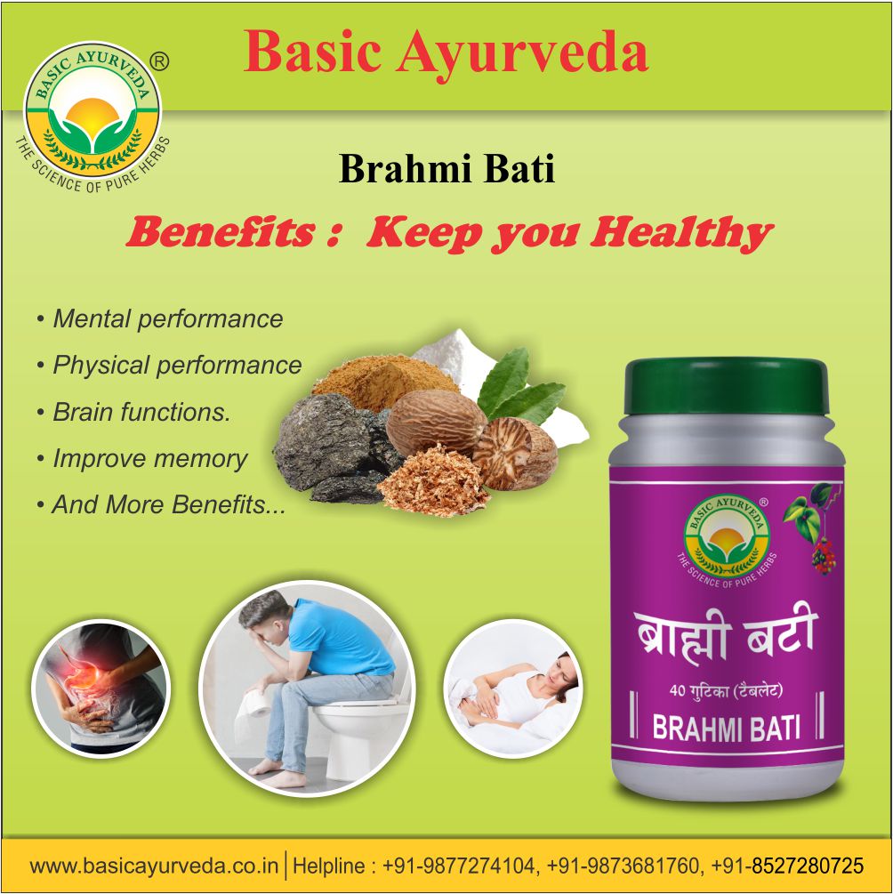 Basic Ayurveda Brahmi Bati 40 Tablet