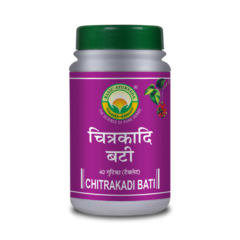 Basic Ayurveda Chitrakadi Bati 40 Tablet