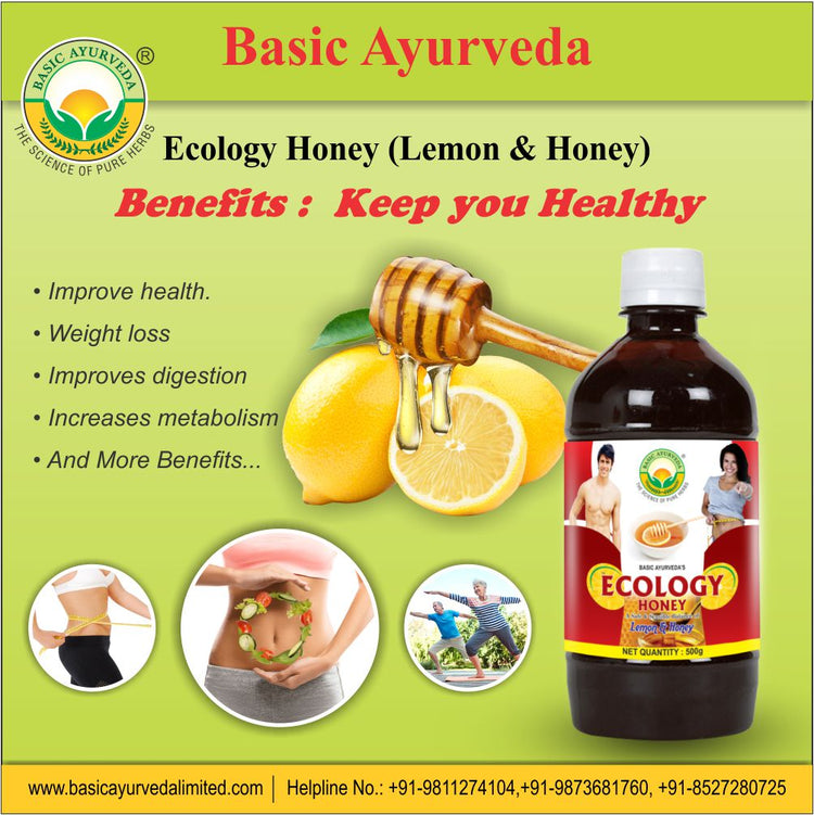 Basic Ayurveda Ecology Honey (Lemon & Honey) 500 G