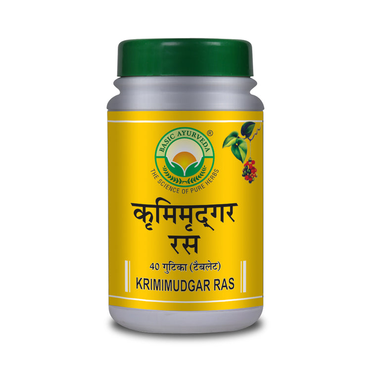 Basic Ayurveda Krimimudgar Ras 40 Tablet