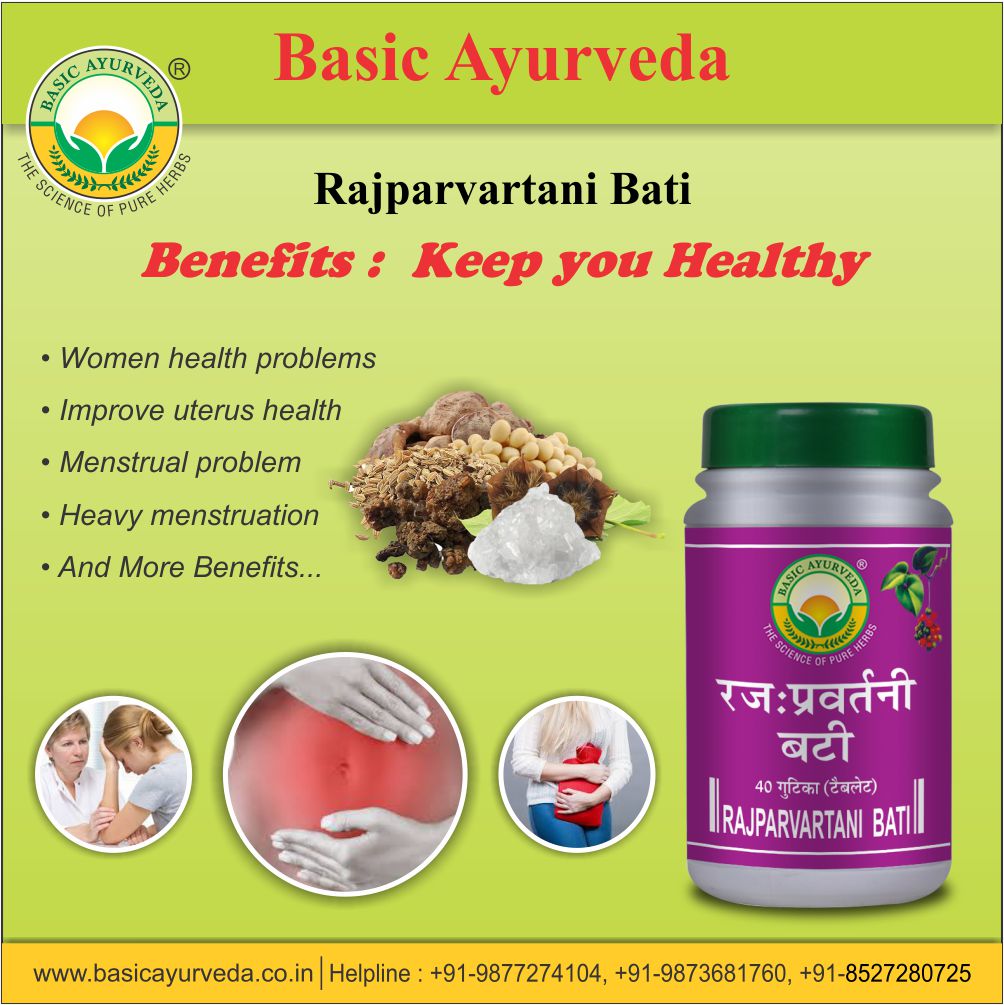 Basic Ayurveda Rajparvartani Bati 40 Tablet