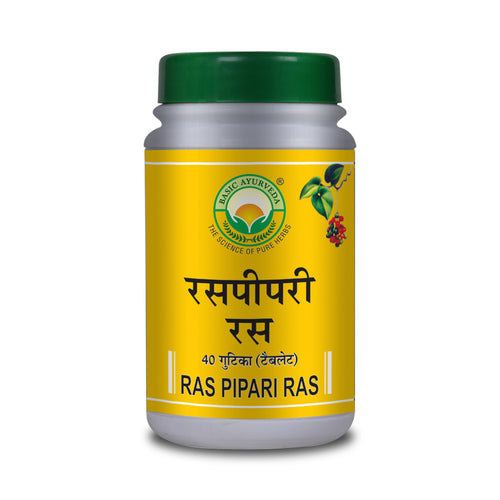 Basic Ayurveda Ras Pipari Ras 40 Tablet