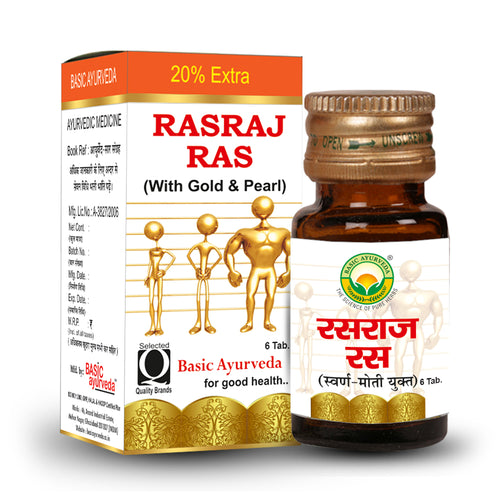 Basic Ayurveda Ras raj Ras with Gold & Pearl