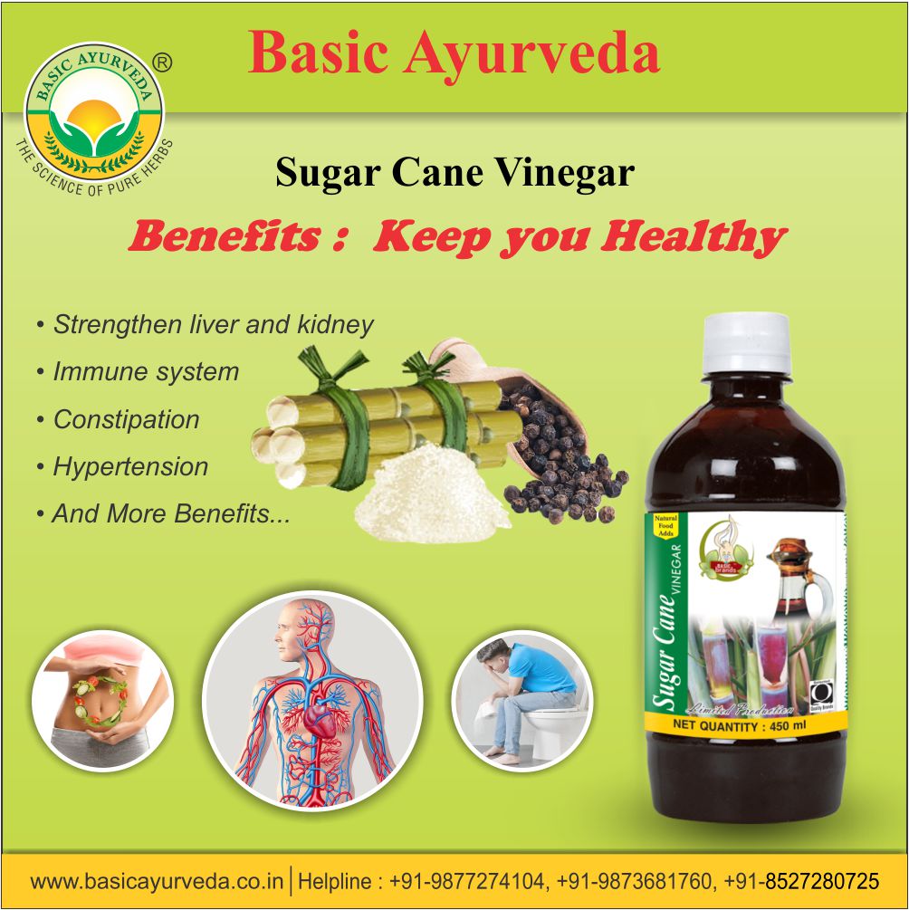 Basic Ayurveda Sugar Cane Vinegar 450Ml