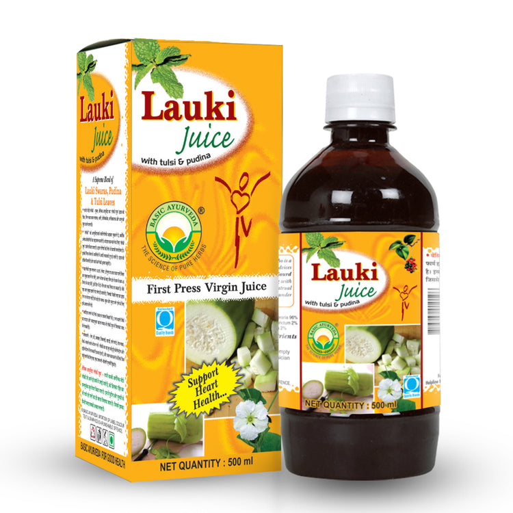 Basic Ayurveda Lauki Juice (Bottle Gourd Juice) | 100% Organic Natural Herbal Juice |  Helpful in Urine related problem | Improve Nervous Disorder | Effective in Constipation | Improve Hair Health | Reduce Hypertension.