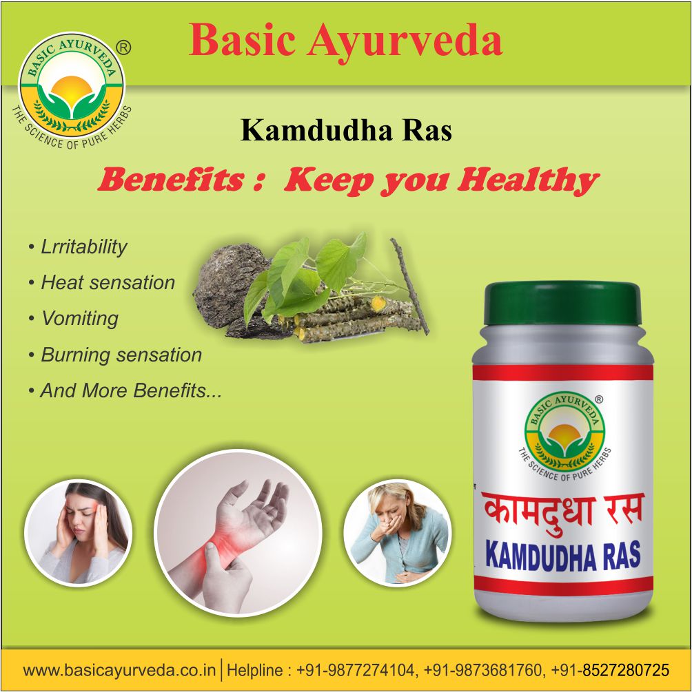 Basic Ayurveda Kamdudha Ras 40 Tablet