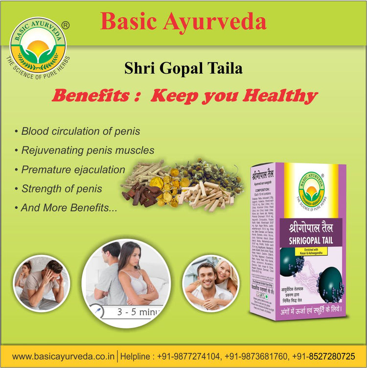 Basic Ayurveda Shri Gopal Taila 30 Ml