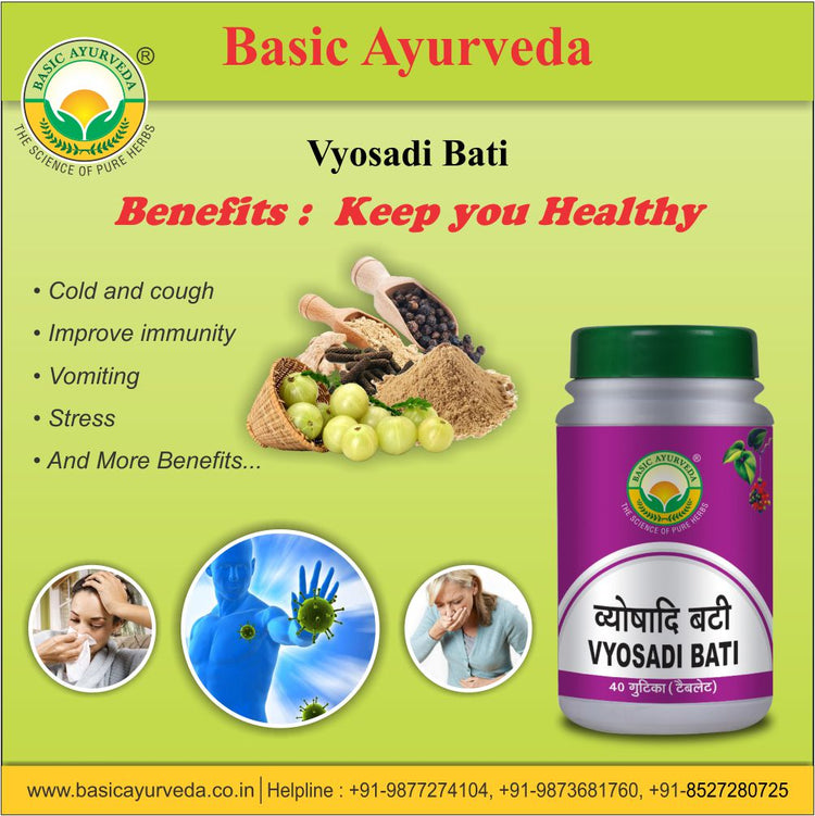 Basic Ayurveda Vyosadi Bati 40 Tablet