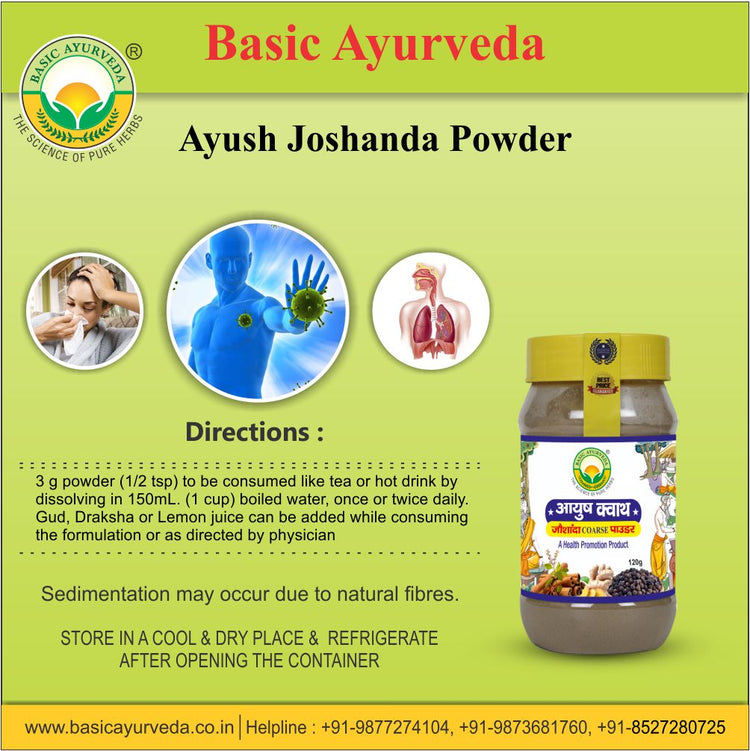 Basic Ayurveda Ayush Joshanda Powder 120 Gram