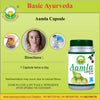 Basic Ayurveda Aamla Capsules (40 Capsules) | Helpful for digestion | Helpful for skin problems | Helpful in constipation problem | Helps to Promotes hair growth & Eyesight Strengthener.