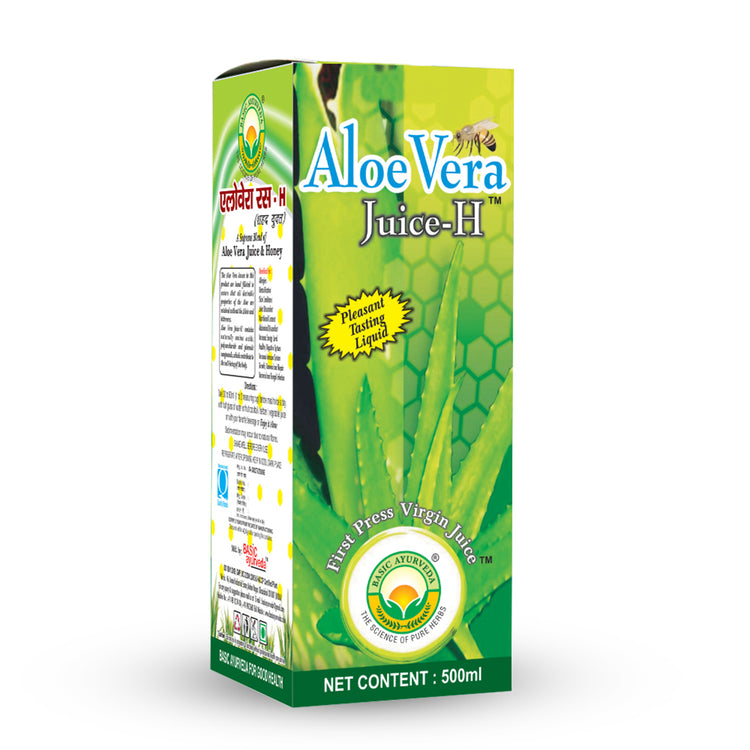 Basic Ayurveda Aloe Vera Juice (With Honey) | 100% Pure & Natural Organic Herbal Juice | Improves Eye Health | Increases Energy Naturally | Improves Immunity | Helps to Detoxify the Body | Improve Skin Health.