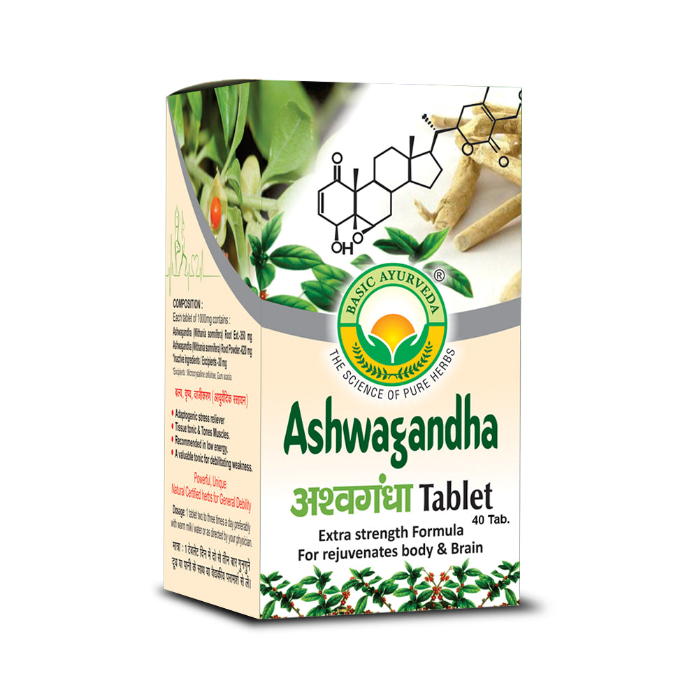 Basic Ayurveda Ashwagandha 40 Tablet