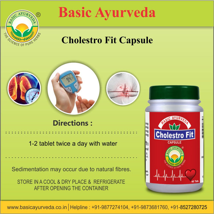 Basic Ayurveda Cholestro Fit 40 Capsule