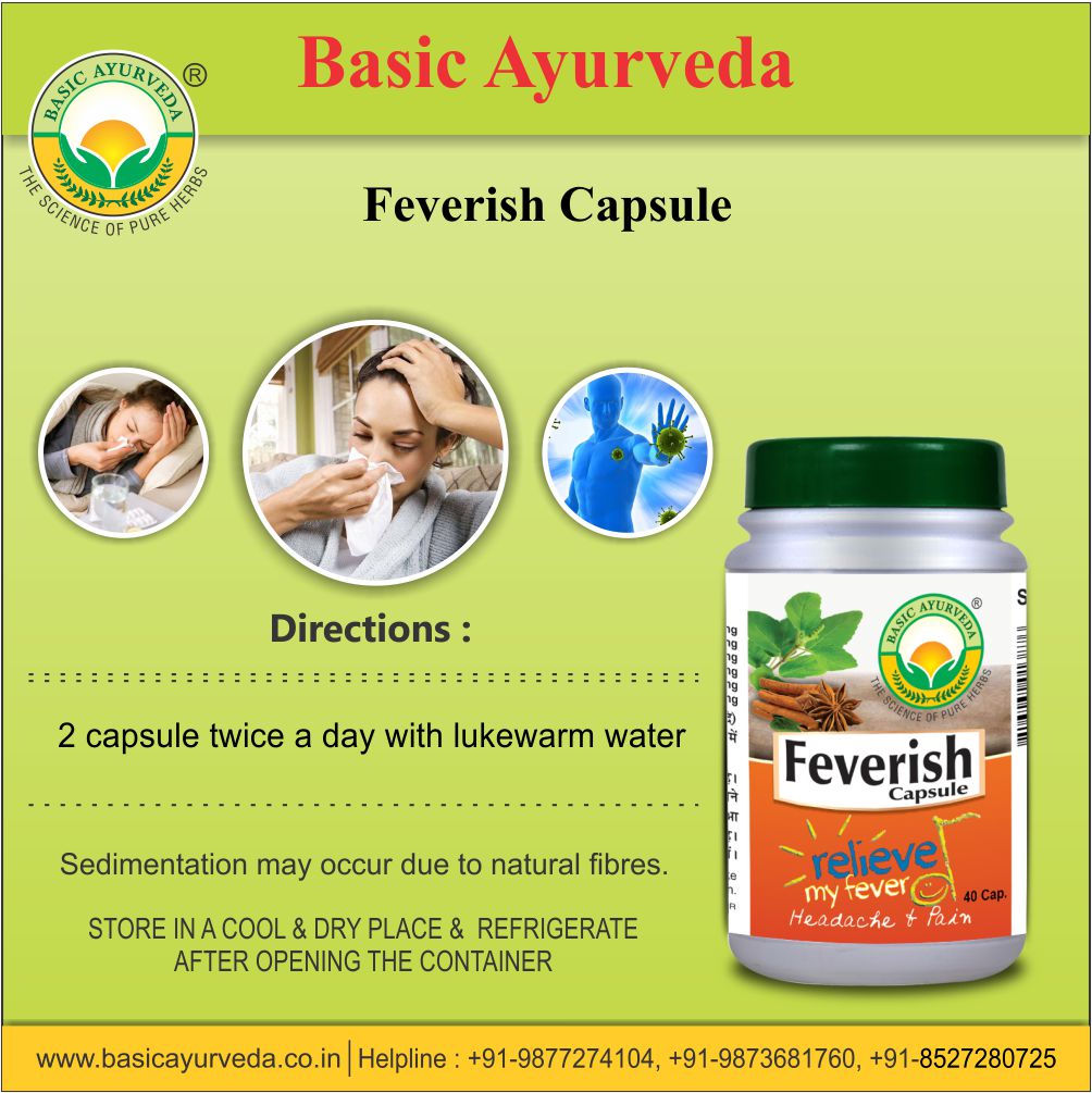 Basic Ayurveda Feverish 40 Capsules