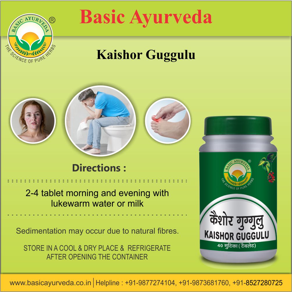 Basic Ayurveda Kaishor Guggulu 40 Tablet