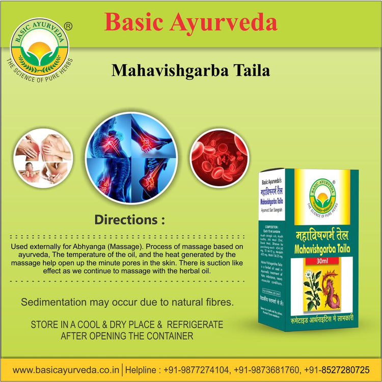 Basic Ayurveda Mahavishgarba Tail 30 Ml