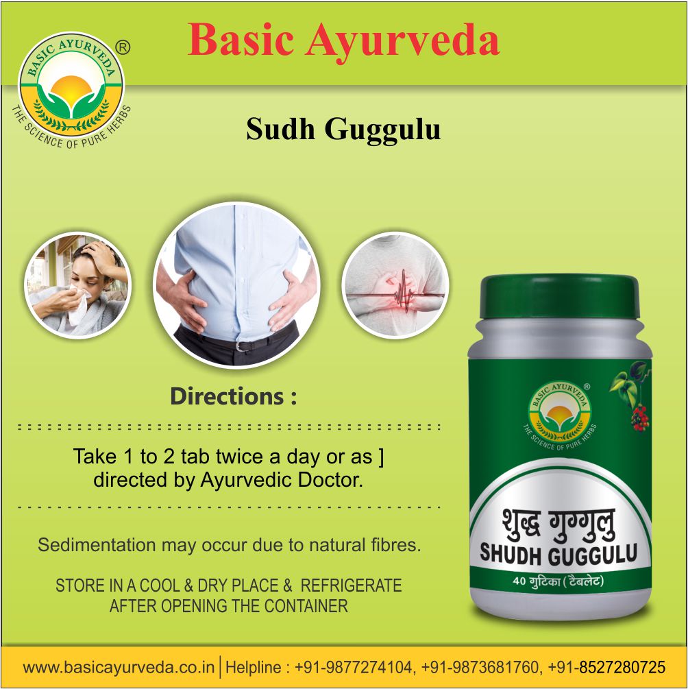 Basic Ayurveda Sudh Guggulu 40 Tablet