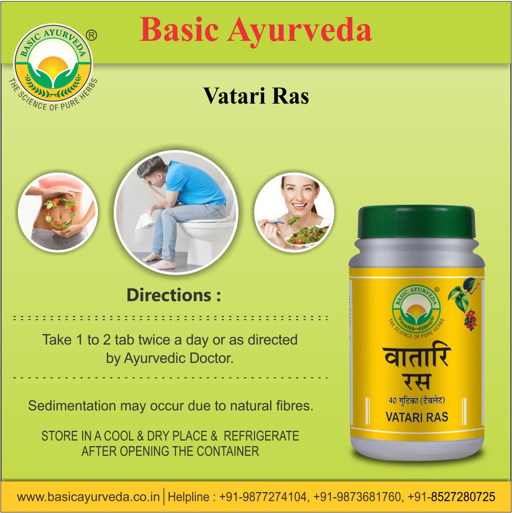 Basic Ayurveda Vatari Ras 40 Tablets